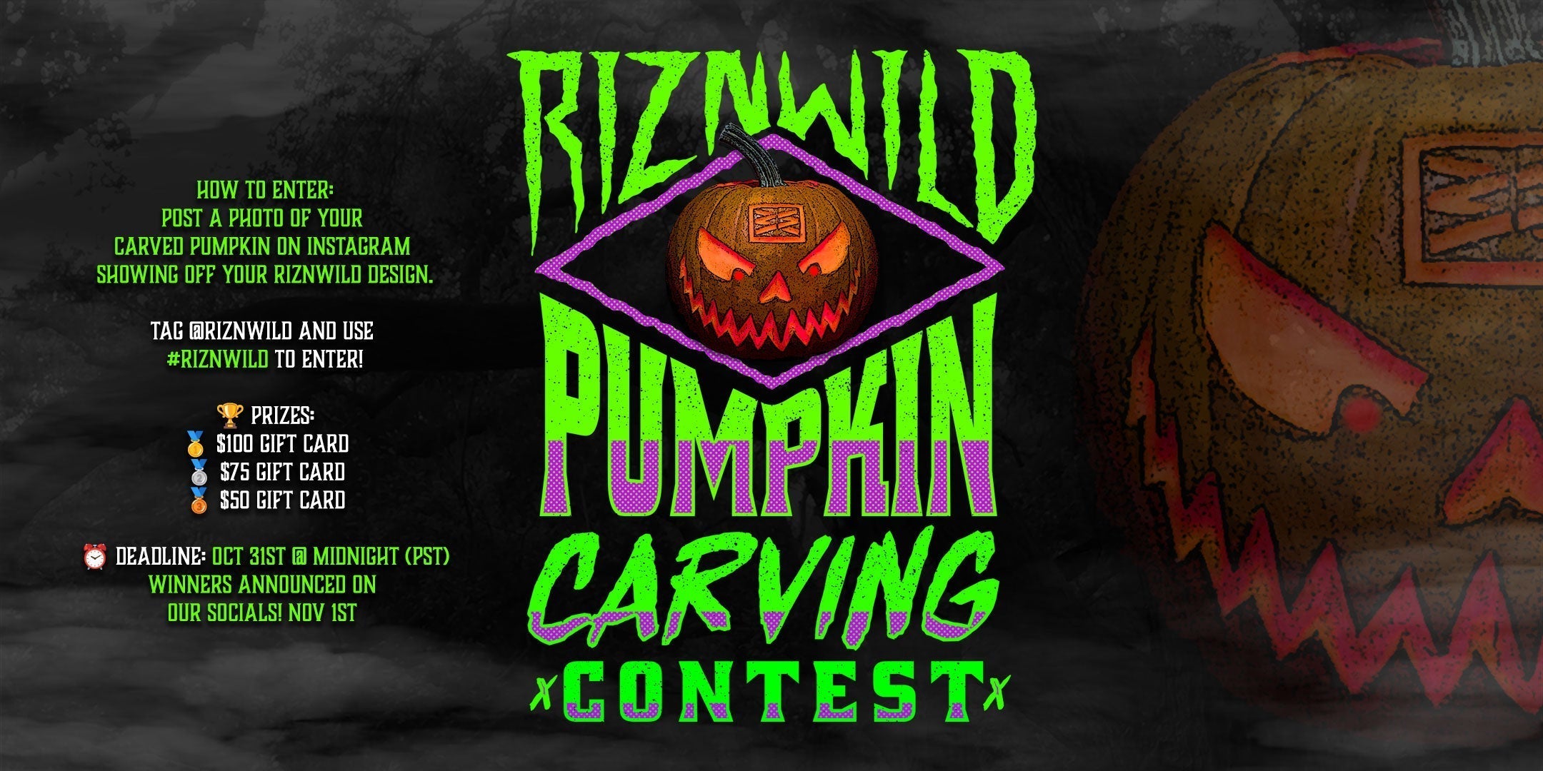 RIZNWILD Pumpkin Carving Contest