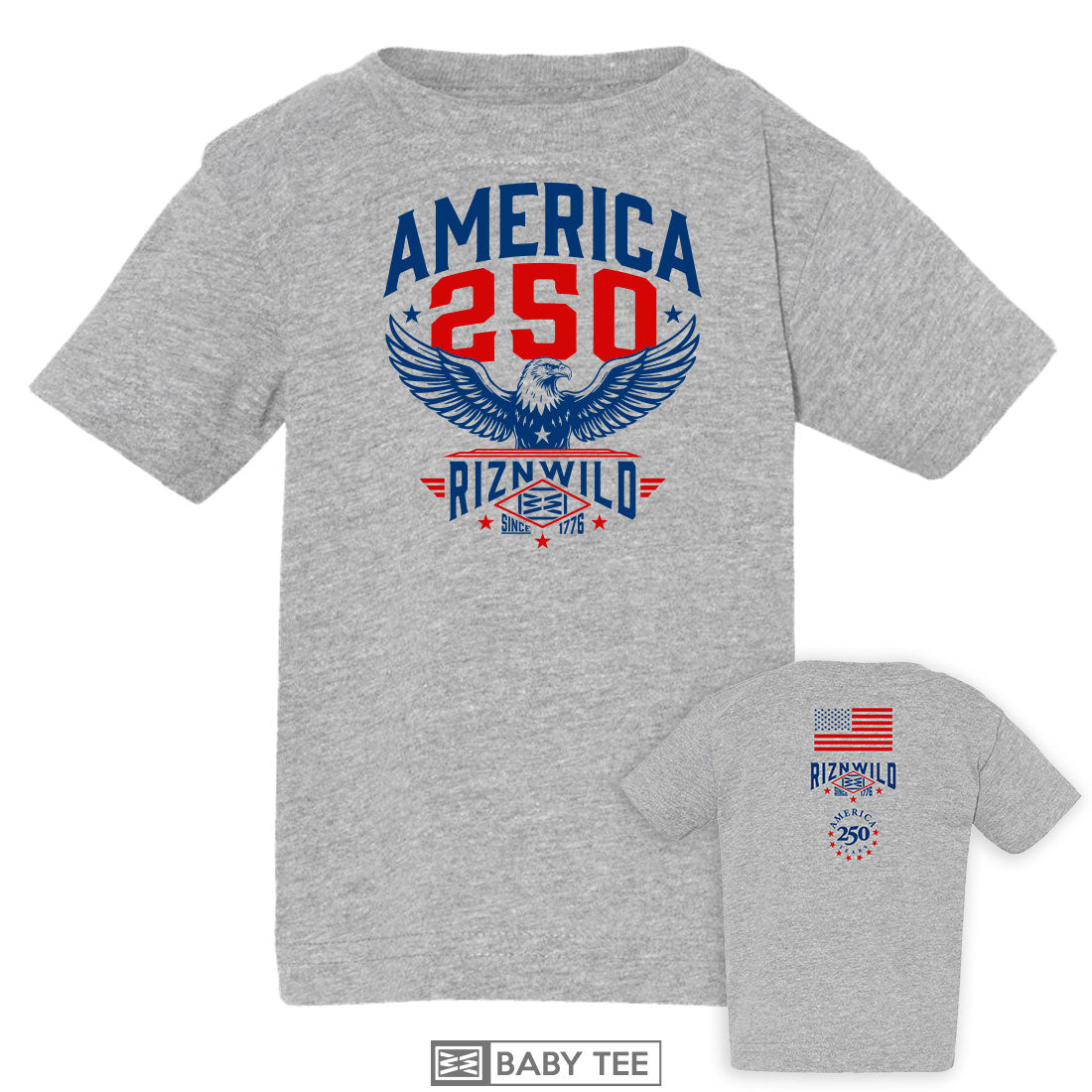 Freedom 250 Baby Tee in Heather