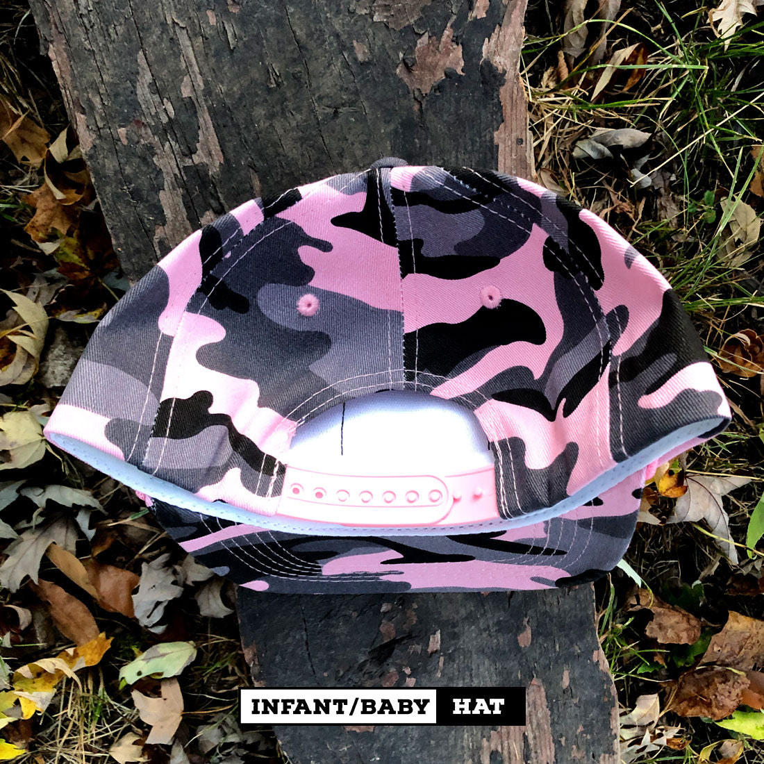 Basic Infant/Baby Hat in Pink/Camo