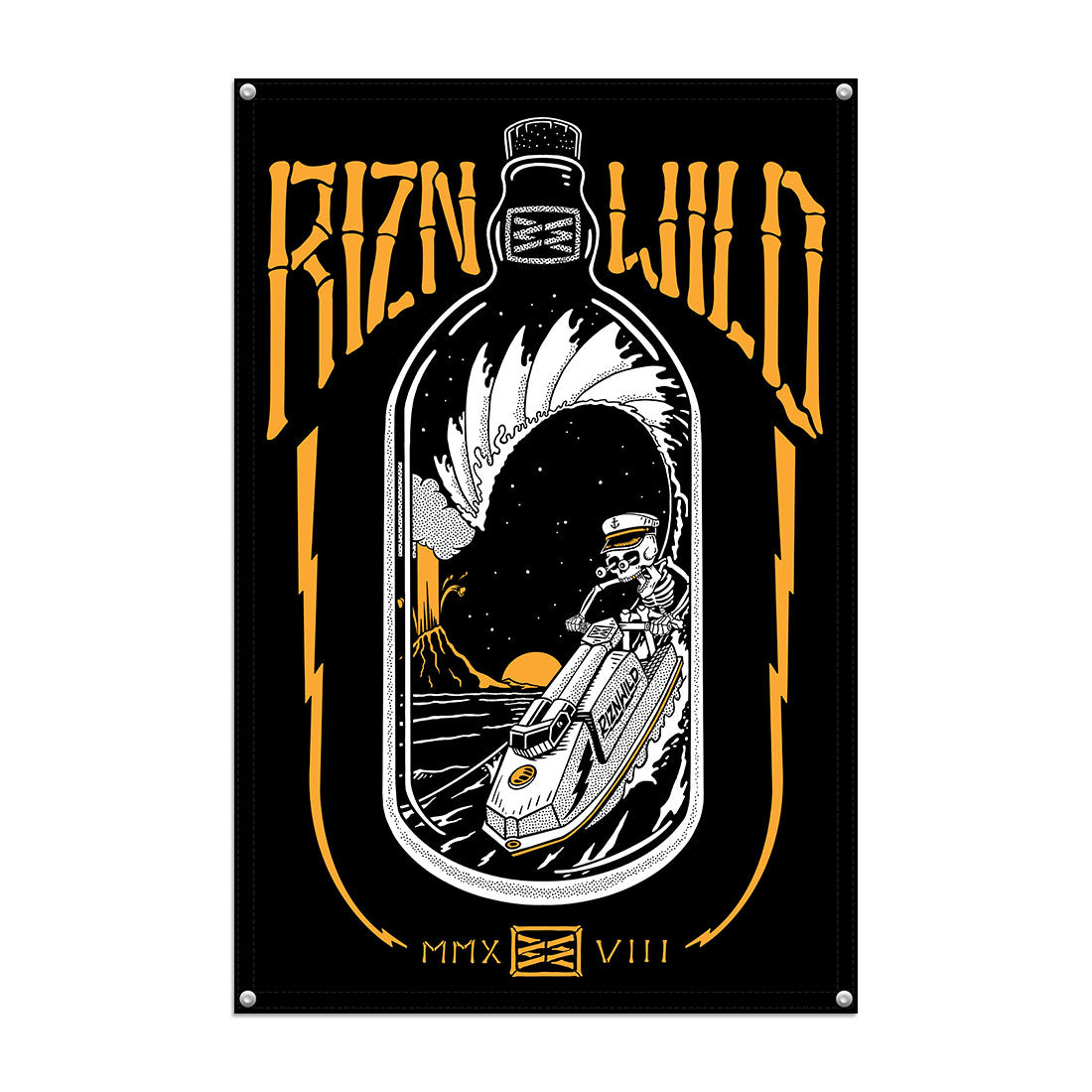 Throttle Bottle 2' X 3' banner