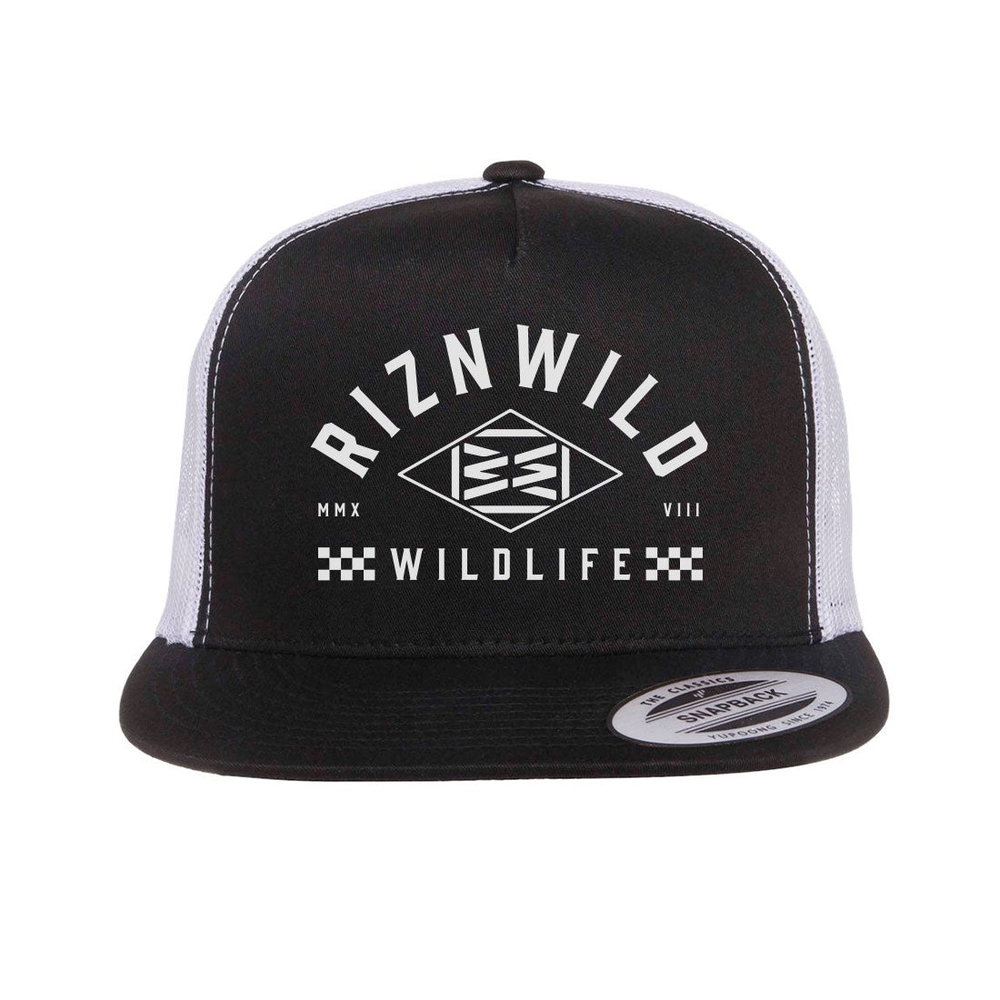 Icon Trucker Hat in Black/White