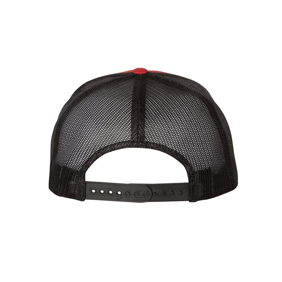 Creep Flat Bill Trucker Hat in Red/Black