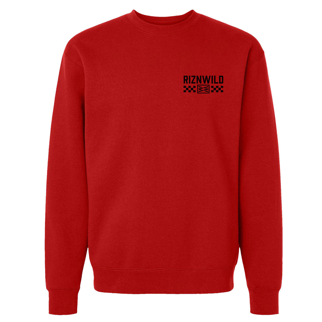 Driven Men's Heavyweight Crewneck Sweatshirt in Red
