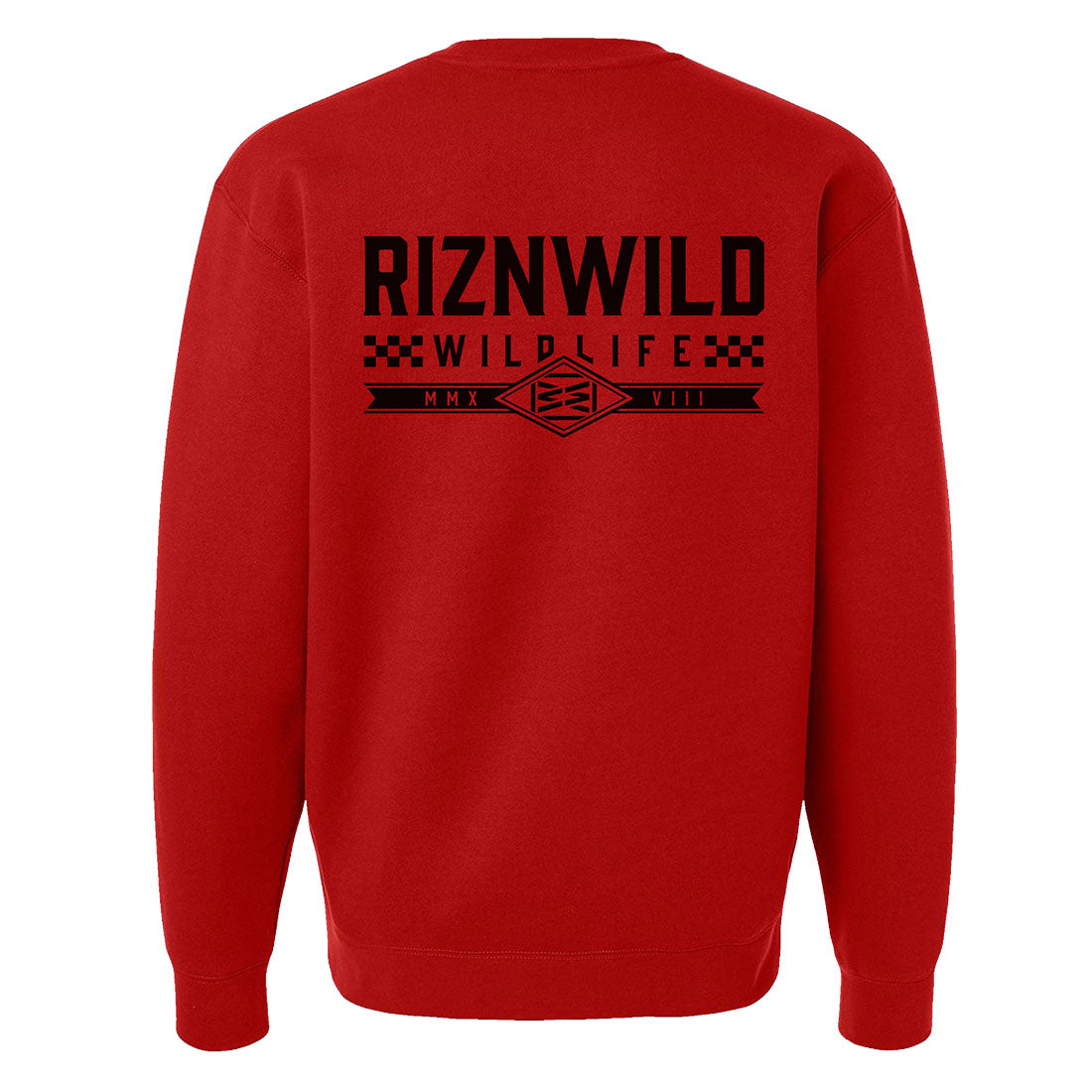 Driven Men's Heavyweight Crewneck Sweatshirt in Red