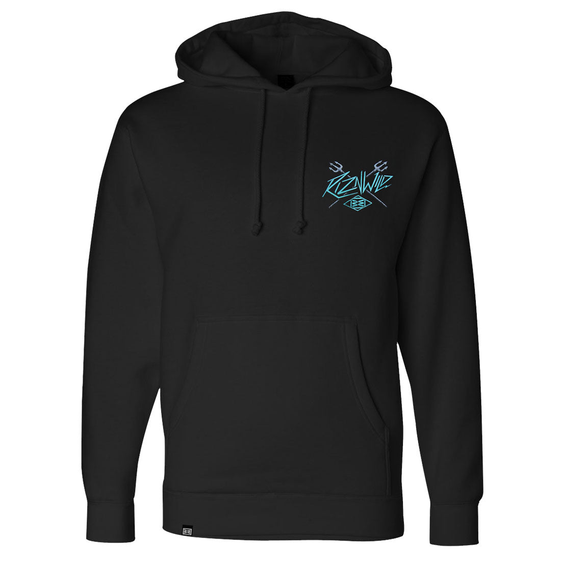 Neptune Men's Heavyweight Pullover Hoodie in Black