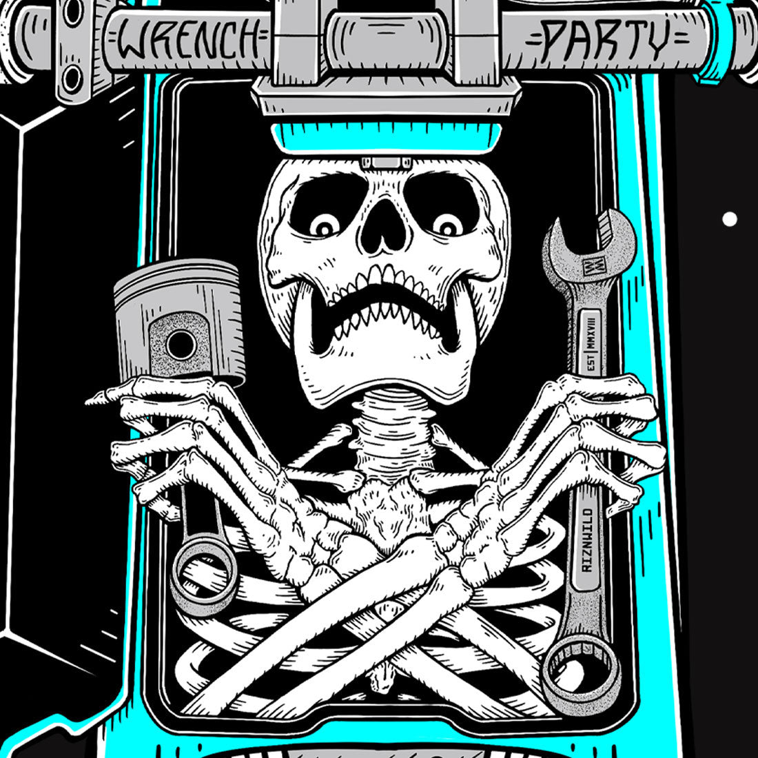 RIP Water Resistant Hooded Windbreaker Coach Jacket in Black