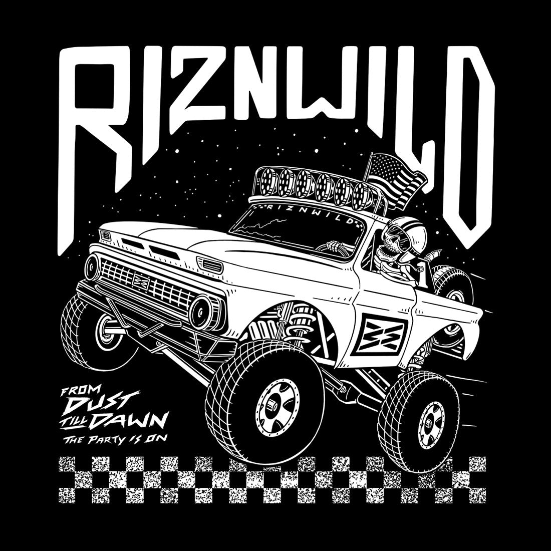 MIDNIGHT WOMEN'S SHORT SLEEVE TEE IN BLACK