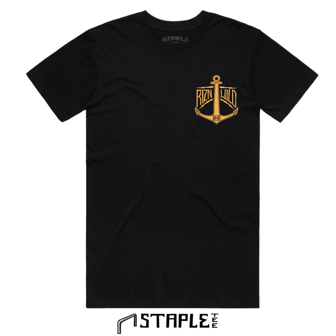 Throttle Bottle Mens Staple Tee in Black