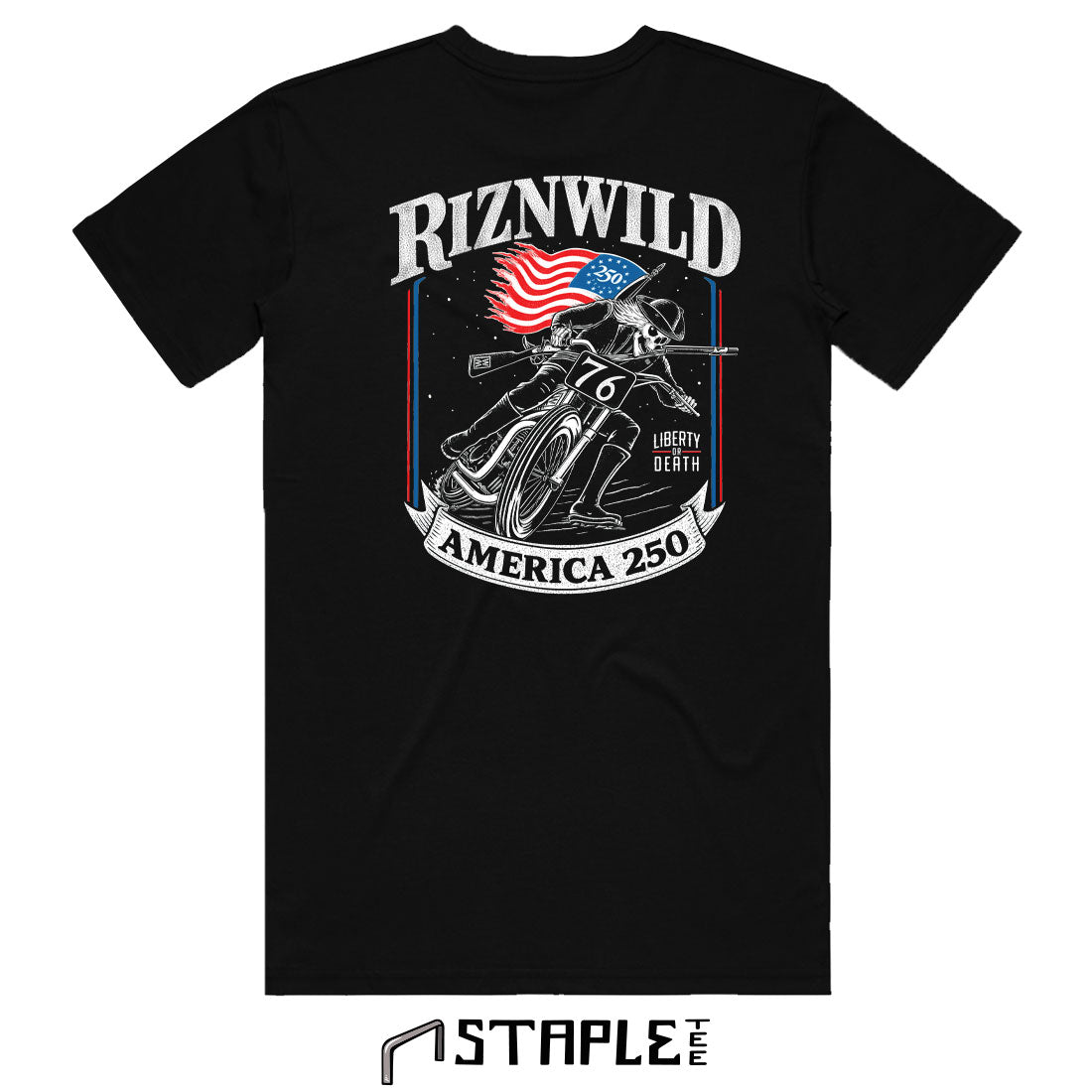 Patriot Mens Staple Tee in Black