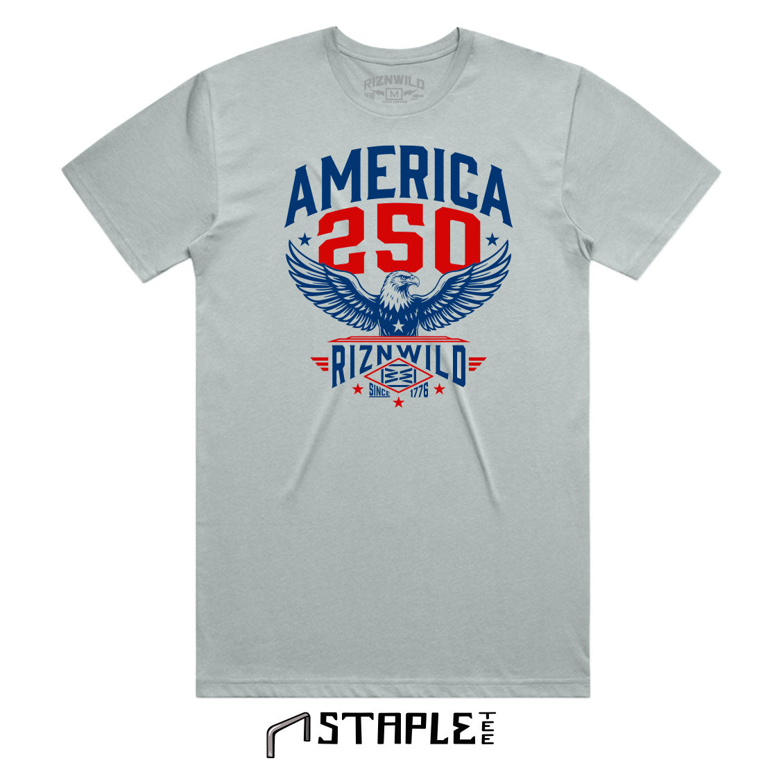 America 250 Mens Staple Tee in Smoke