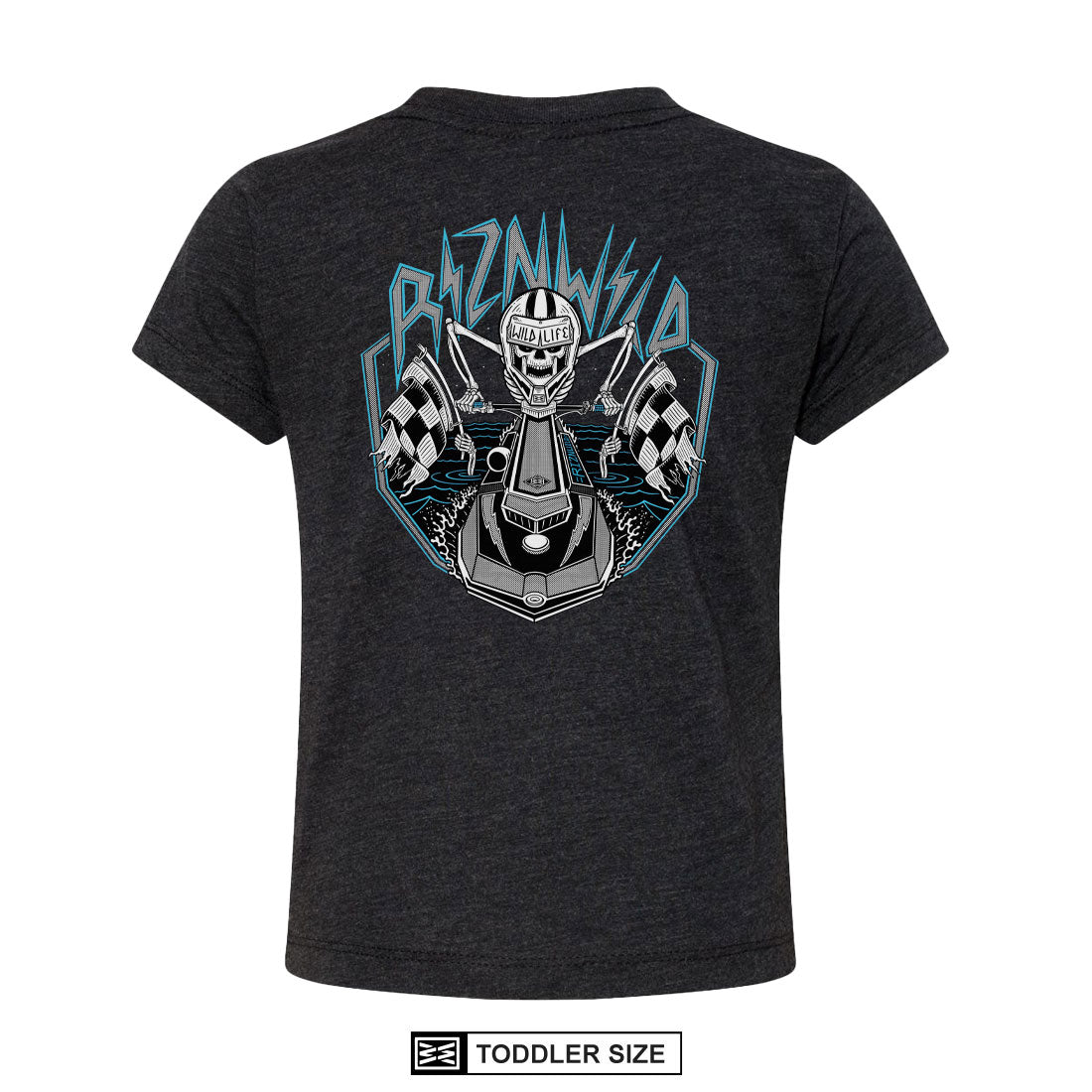 Dead Set Toddler Tee in Charcoal Black/Tri-Blend