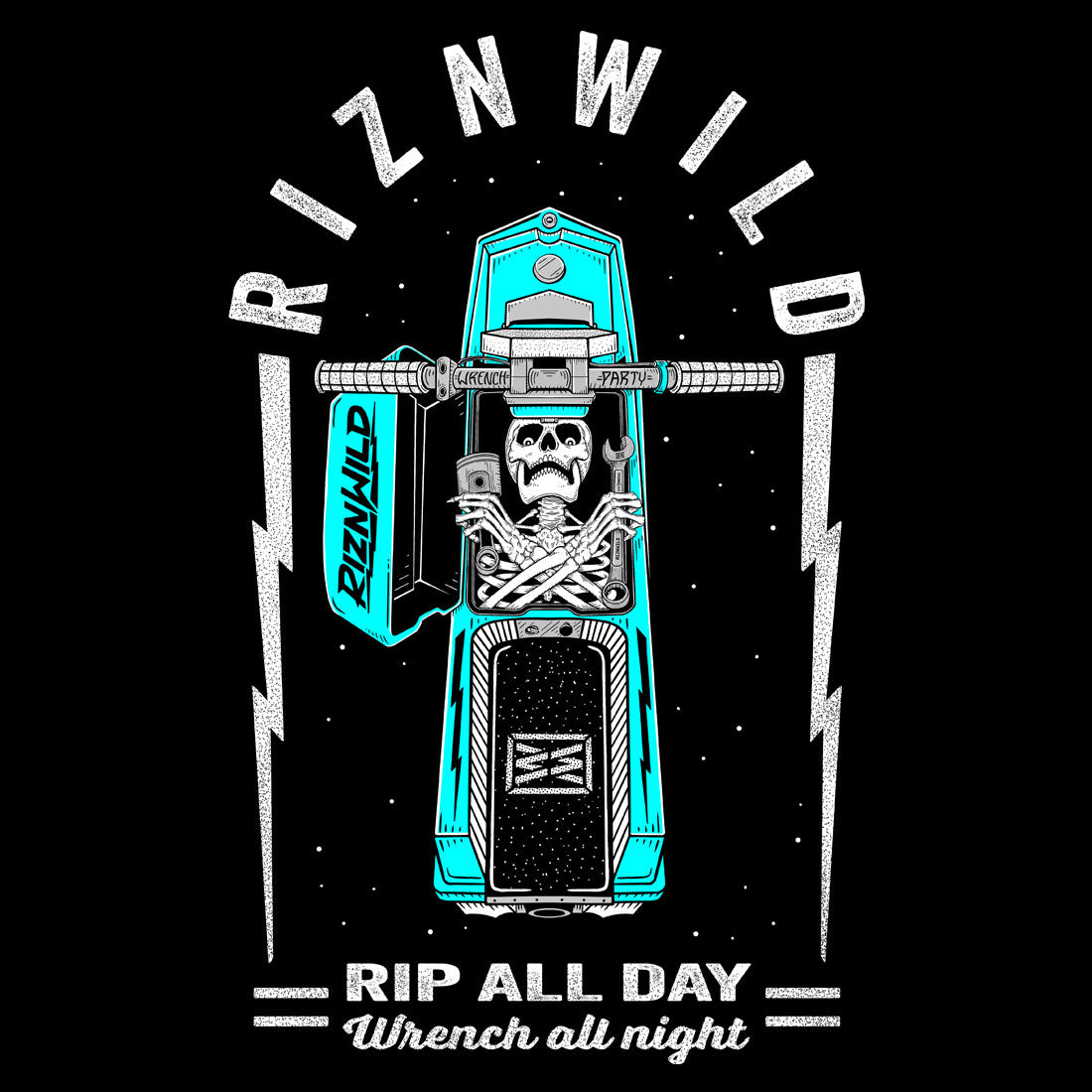 Rip Womens Hoodie in Black