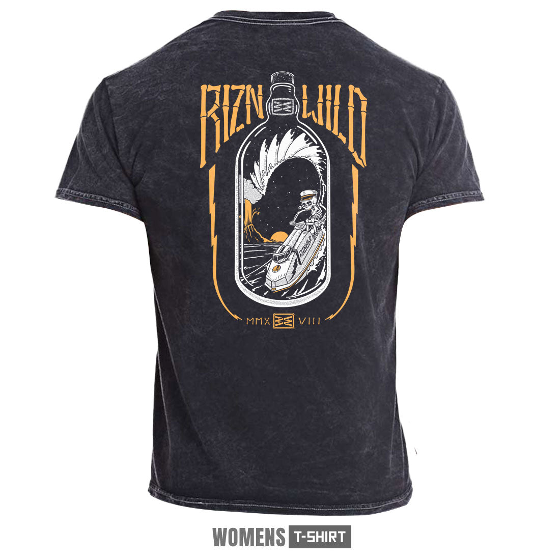 Throttle Bottle Women's T-Shirt in Black Mineral