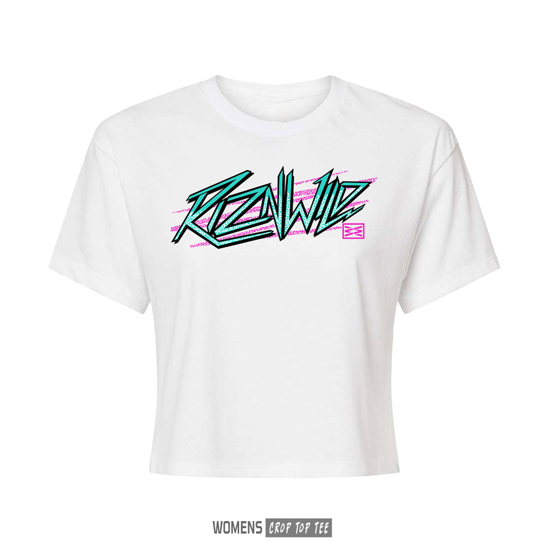 Electra Women's Crop Top Tee in White
