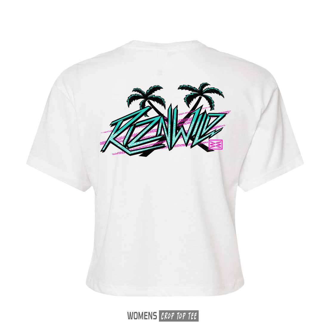 Electra Women's Crop Top Tee in White