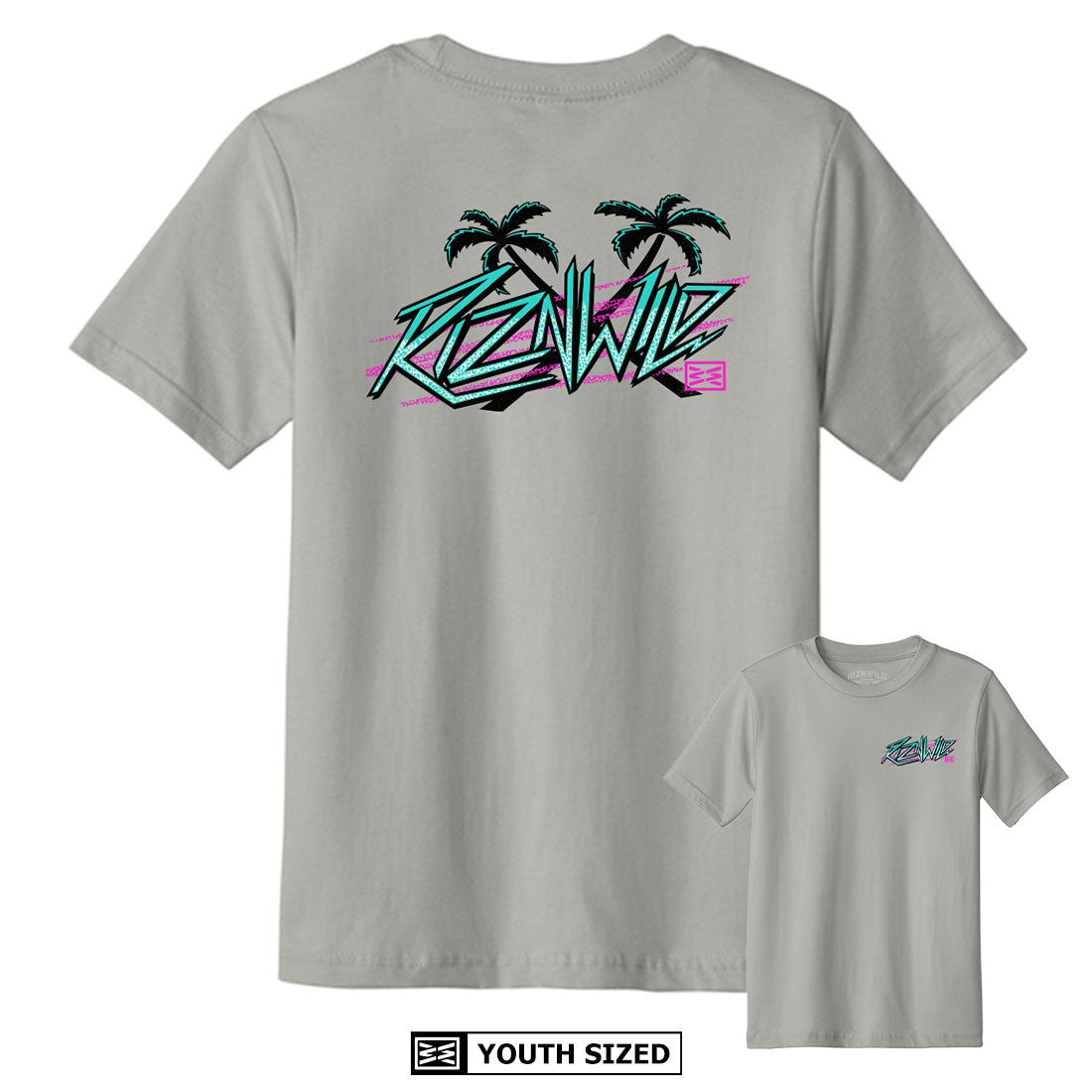 Electra Youth Tee in Light Grey