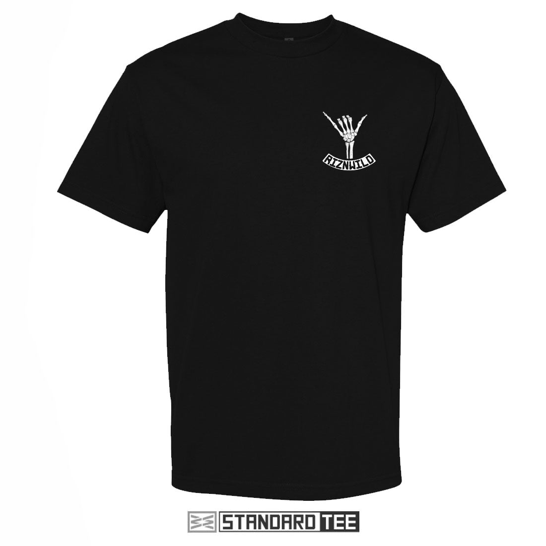SHAKA MEN'S STAPLE TEE IN BLACK
