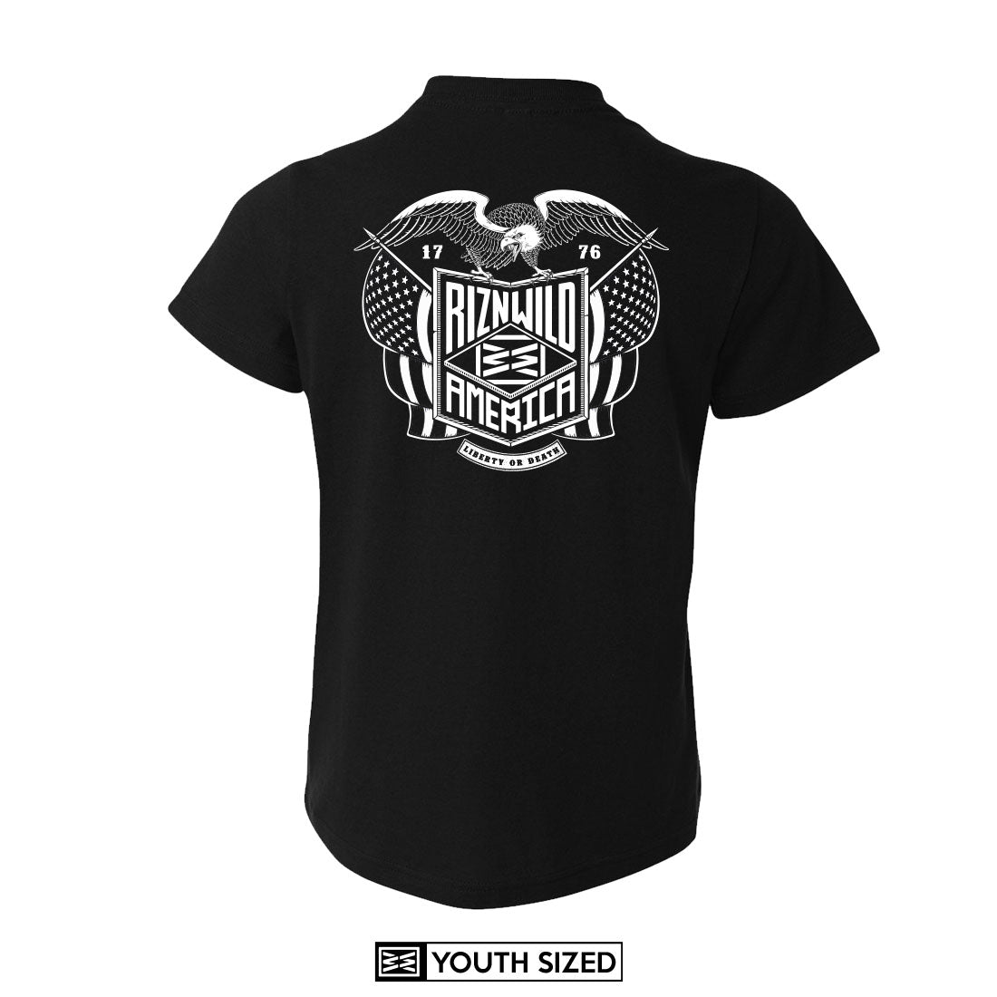 AMERICA YOUTH TEE IN BLACK