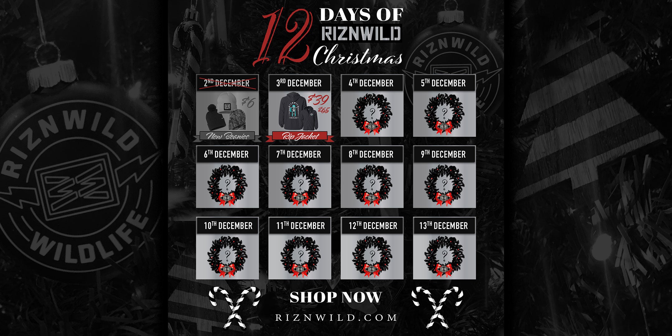 12 Days of Riznwild Christmas Calendar