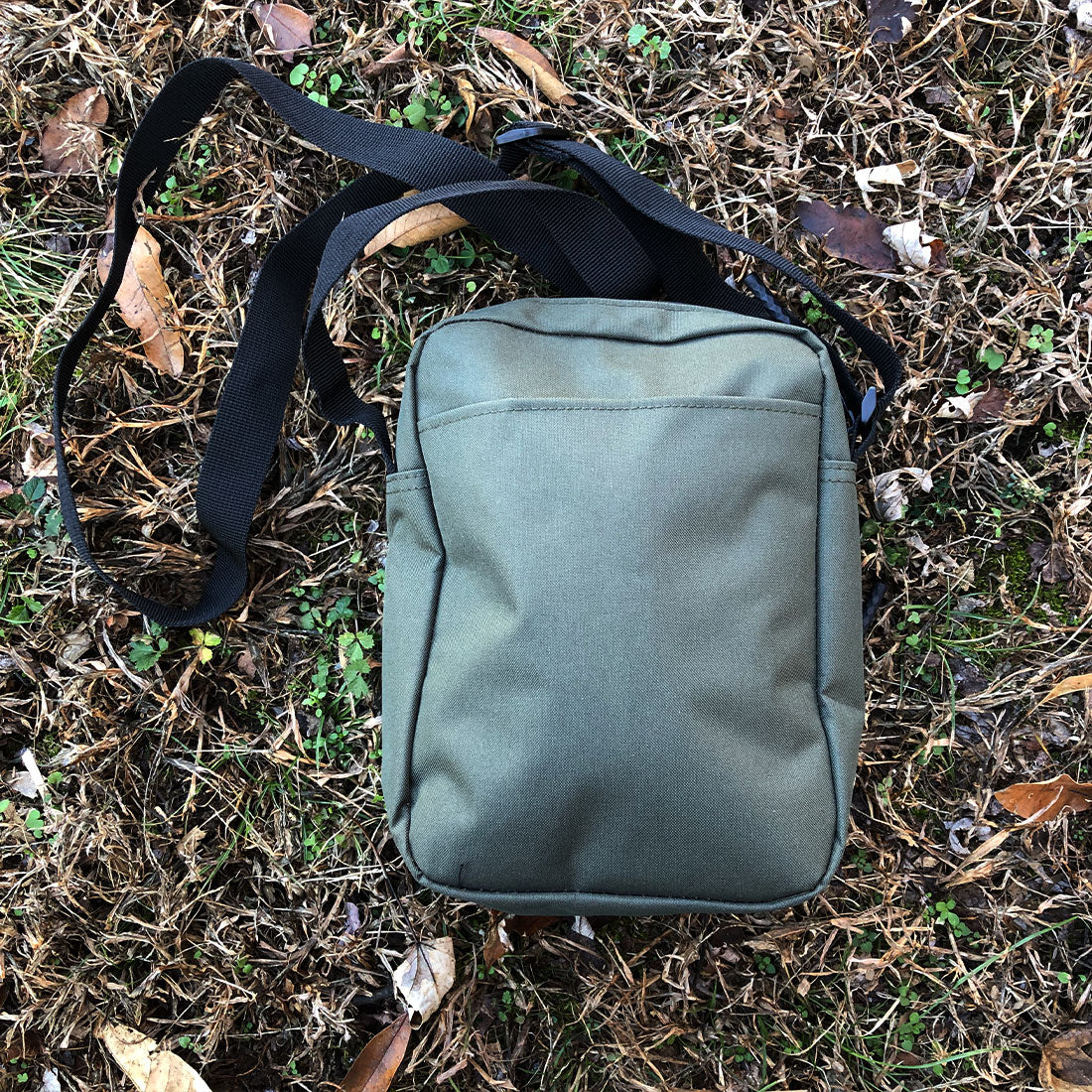 Icon Upright Crossbody Bag in Olive Green