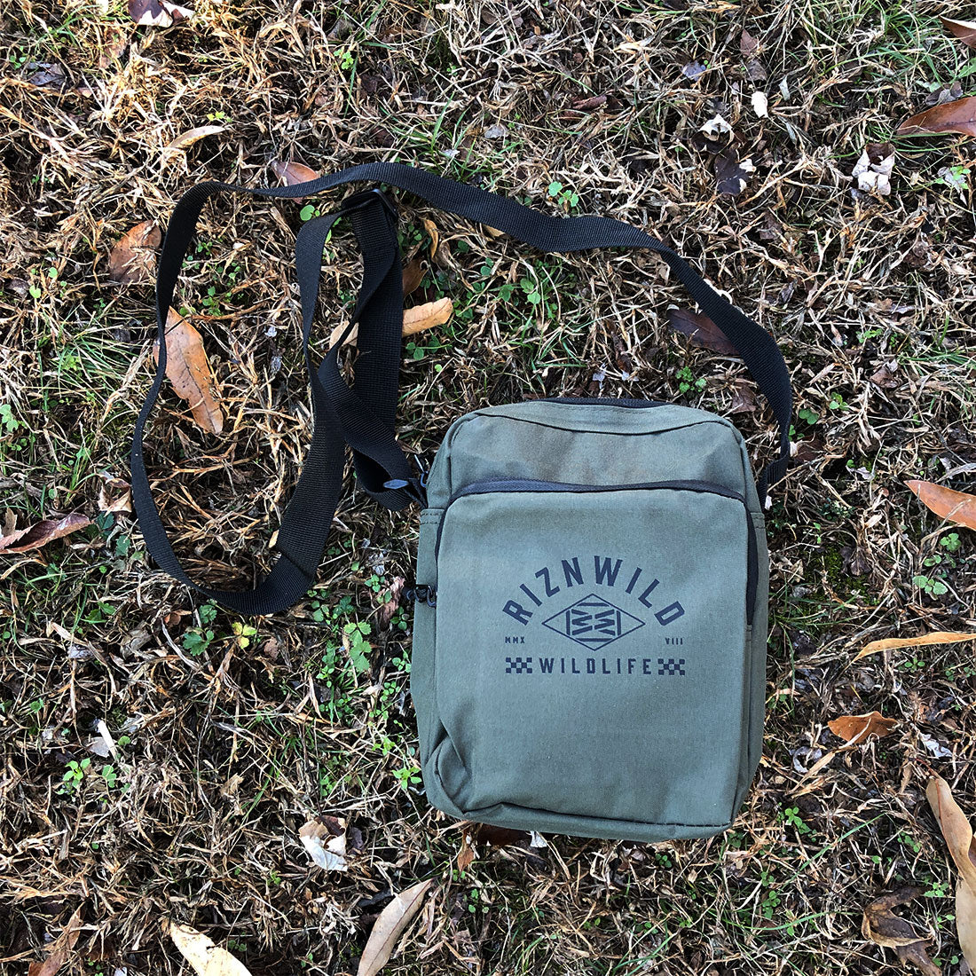 Icon Upright Crossbody Bag in Olive Green