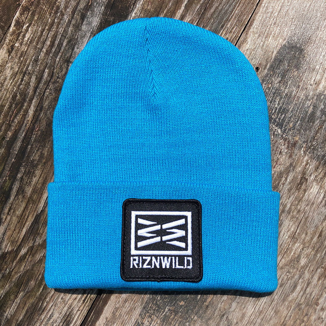 Basic Cuffed Beanie in Neon Blue