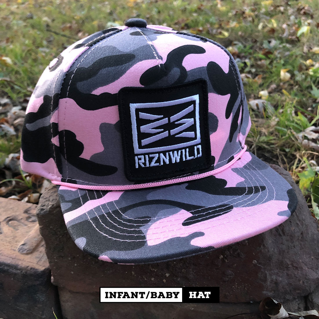 Basic Infant/Baby Hat in Pink/Camo