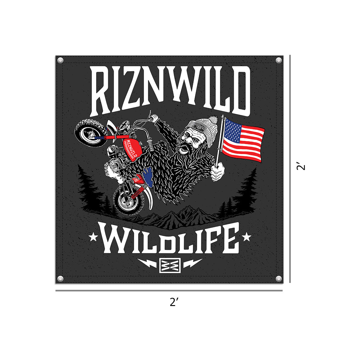 Squatch 2' X 2' banner