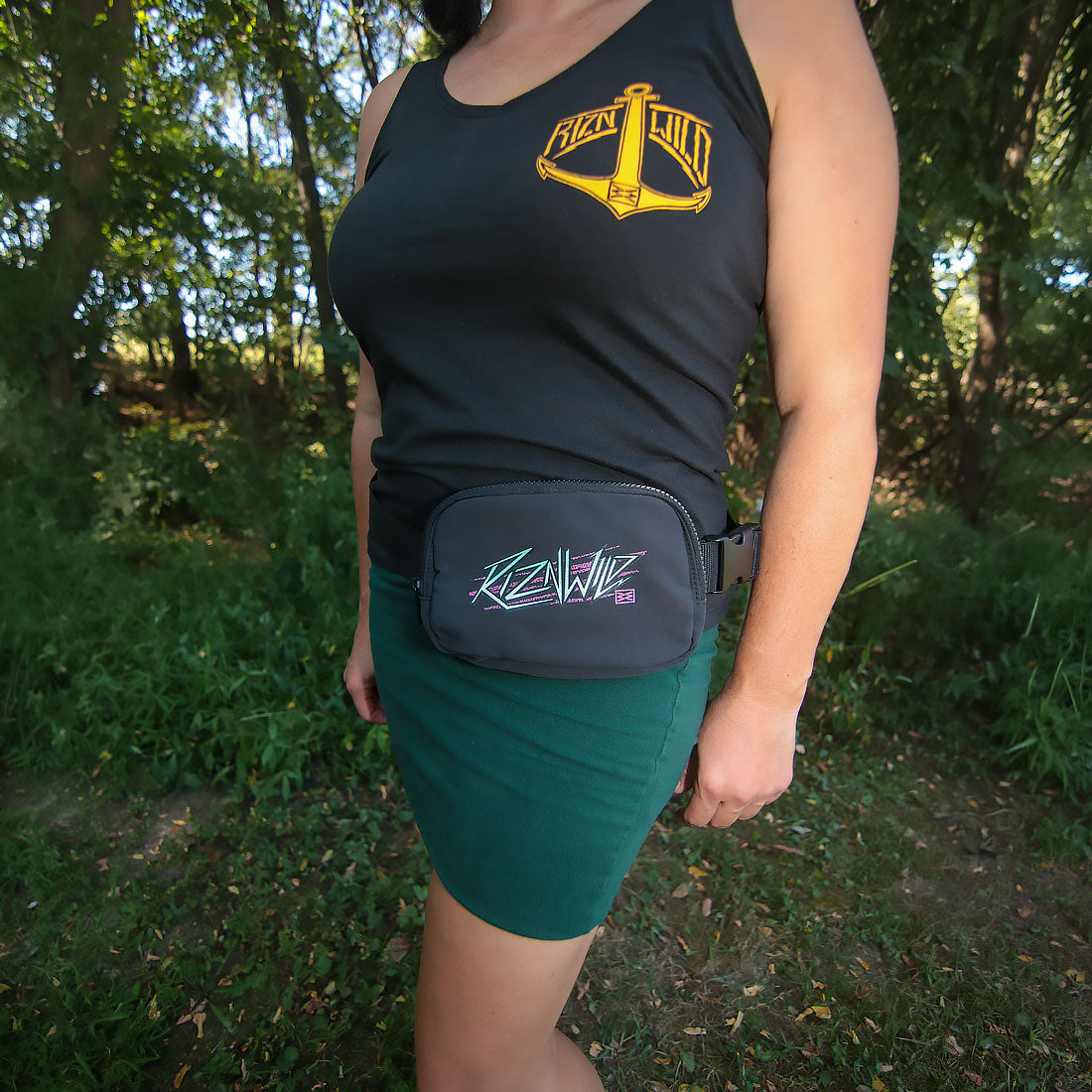 Electra bag worn around the waist