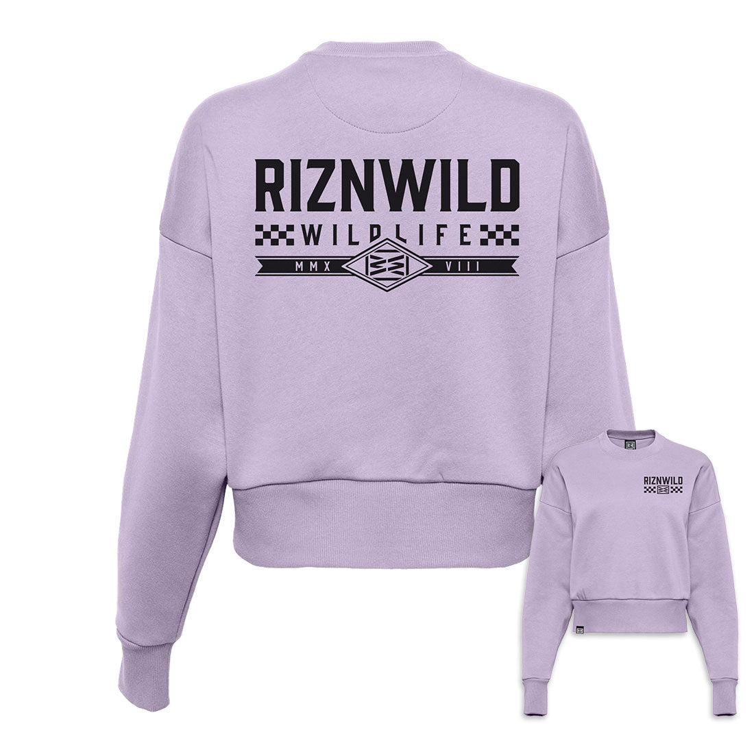 Driven Women's Heavyweight Crewneck in Lavender
