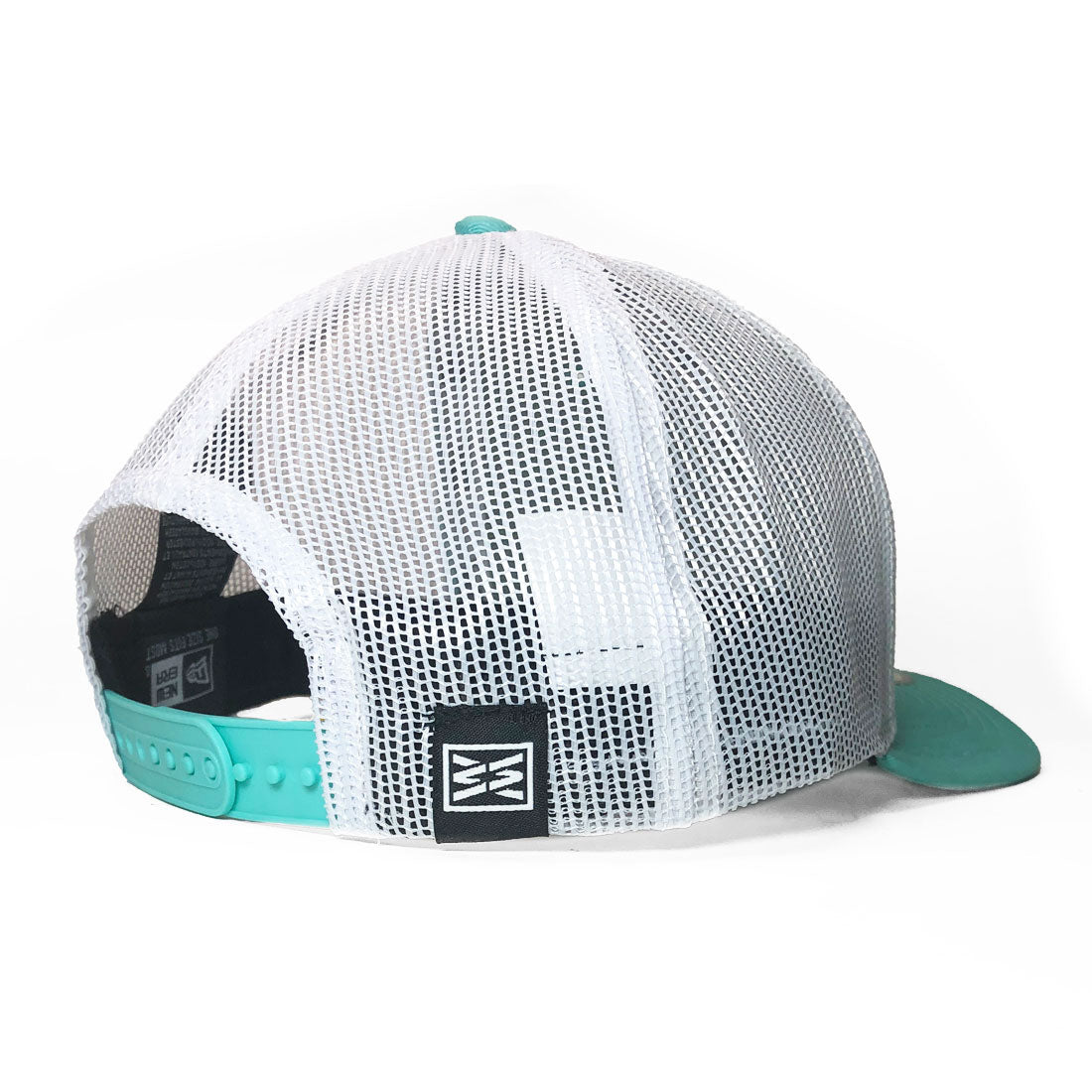 RIZNWILD new era hat woven tag sewn on back