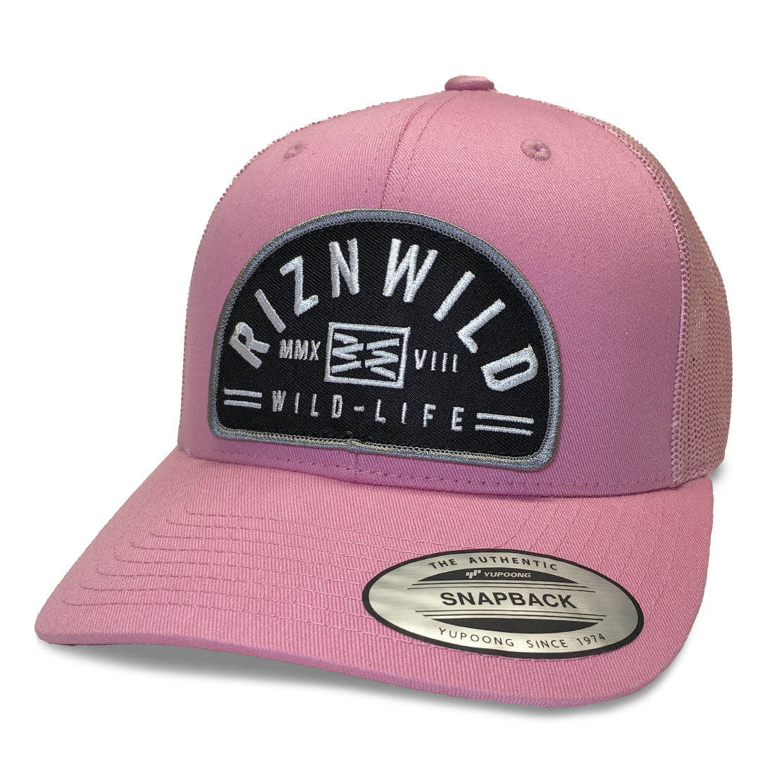 VAULT CURVED BILL TRUCKER HAT IN PINK