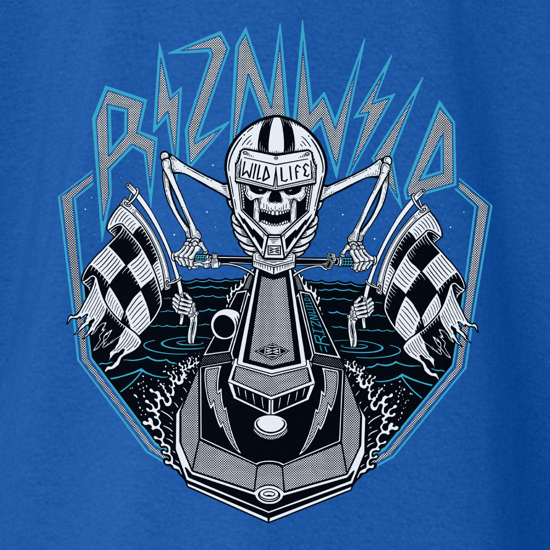 DEAD SET JUVENILE LONG SLEEVE TEE IN BLUE