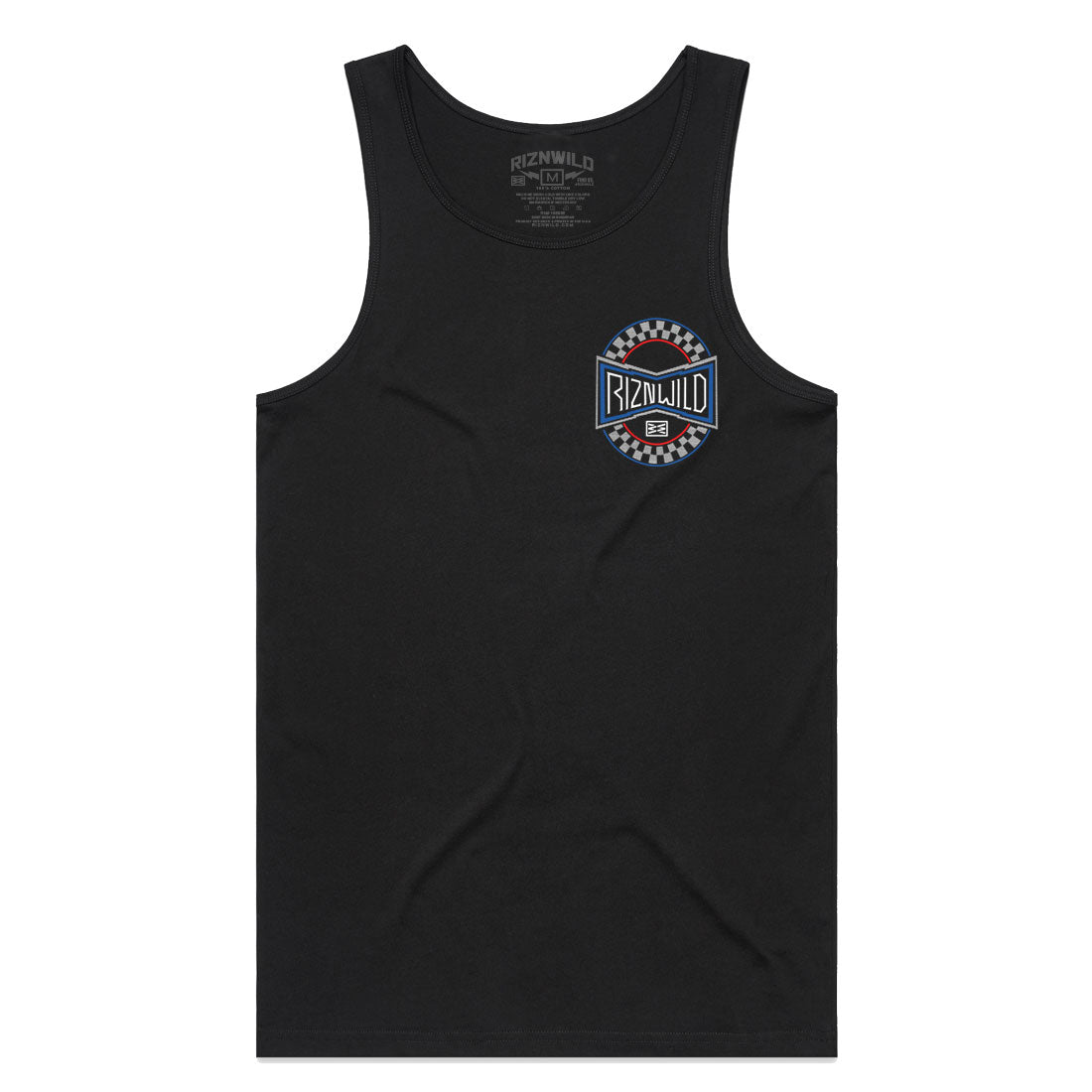 RIZNWILD go juice checkered design left chest