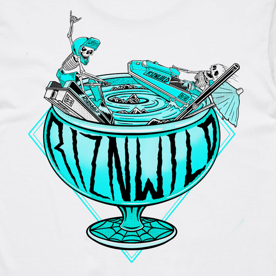 Fish Bowl Men's Tank in White