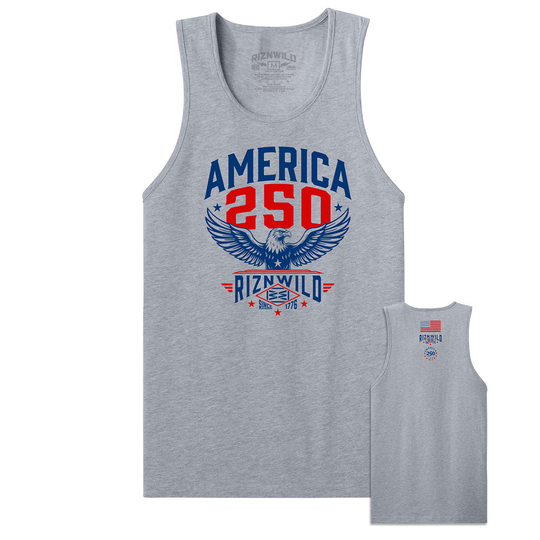 Freedom 250 Mens Tank in Athletic Heather