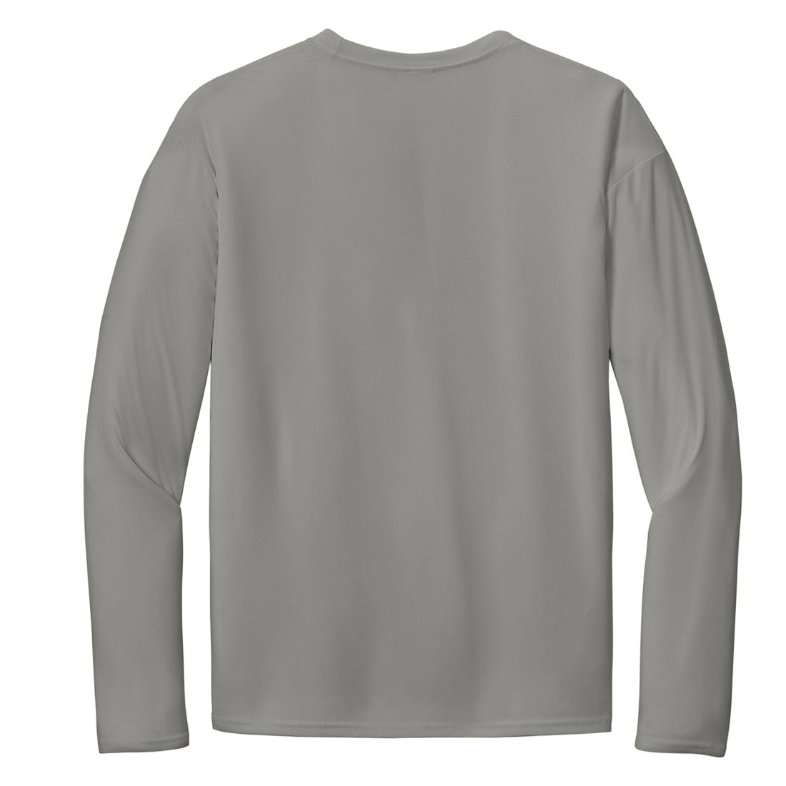 Basic Mens Moisture Wicking UV Protection Long Sleeve in Grey Concrete