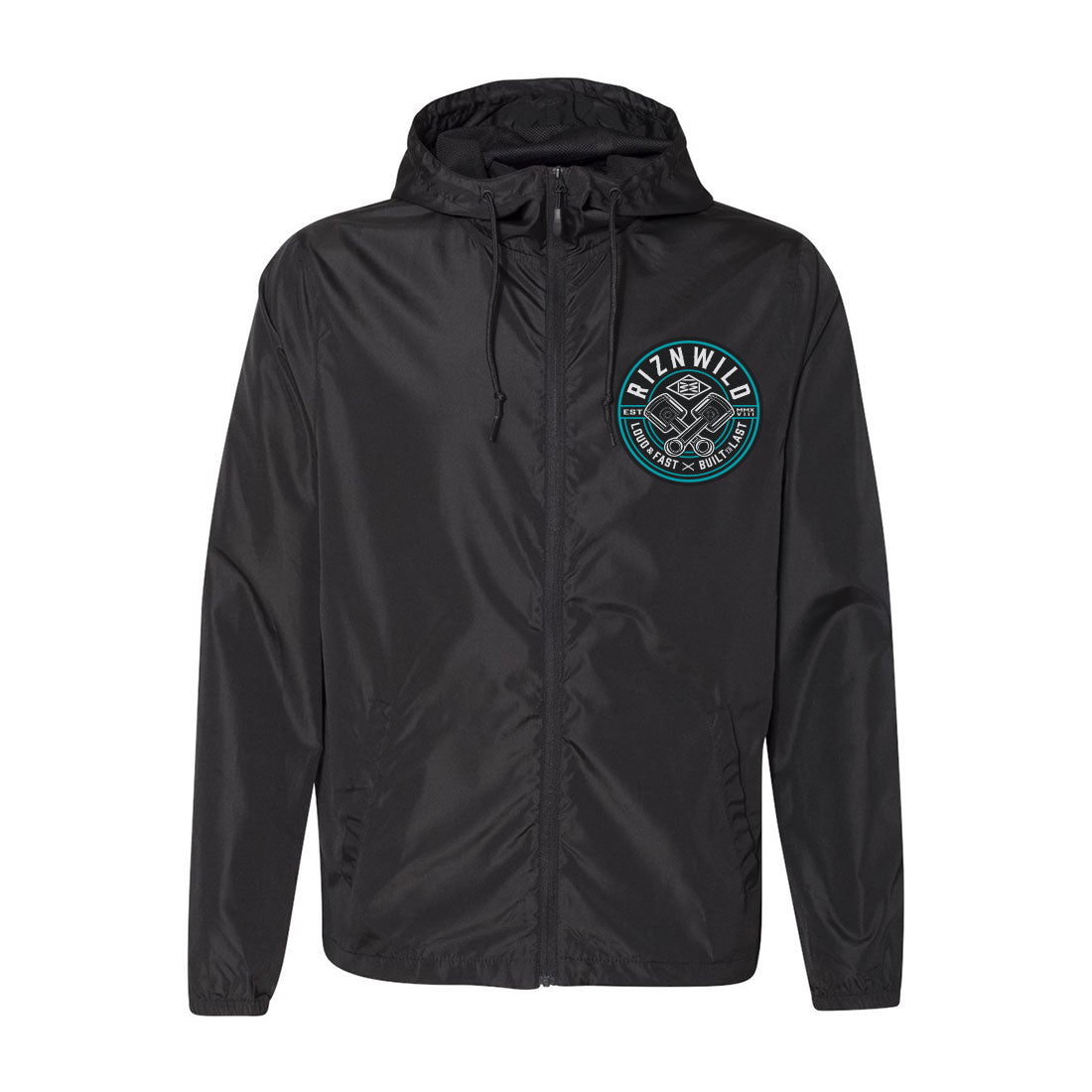 Shift Mens Lightweight Windbreaker Jacket in Blue/Black