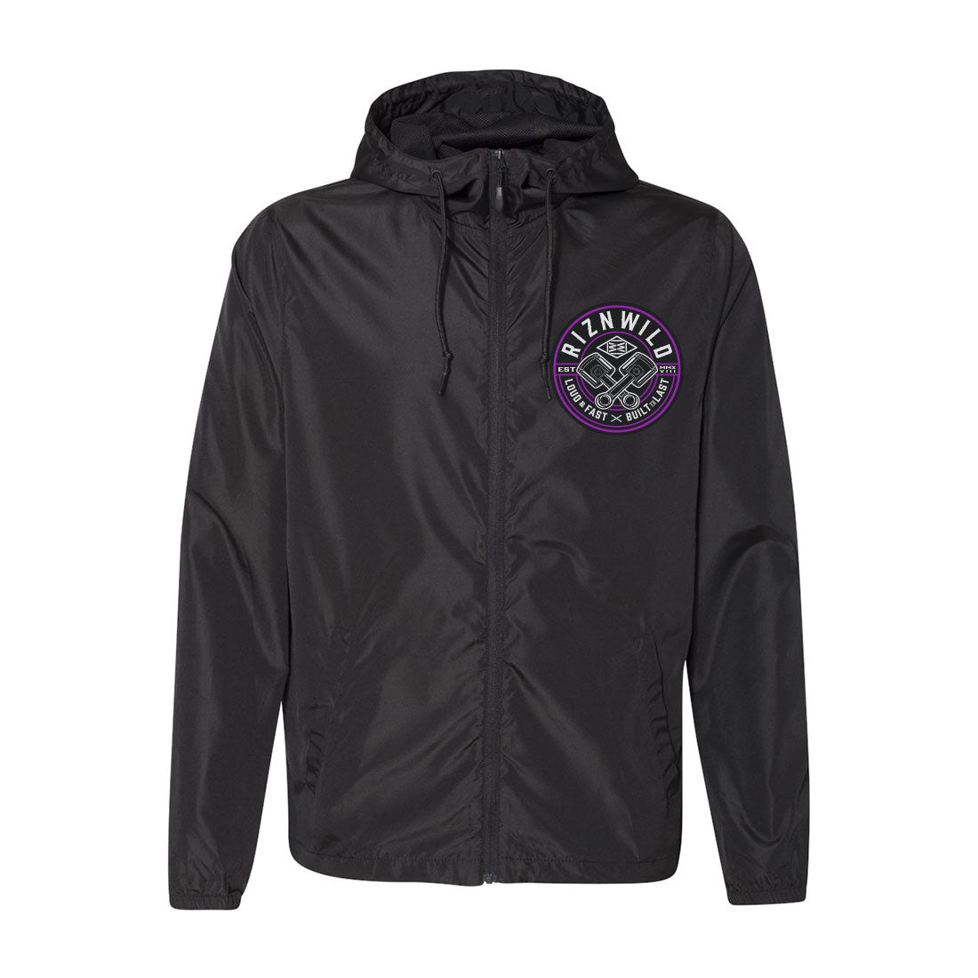 Shift Mens Lightweight Windbreaker Jacket in Purple/Black