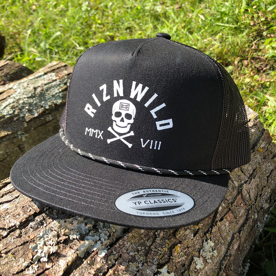 RIZNWILD Sunken Trucker Rope Cap Black