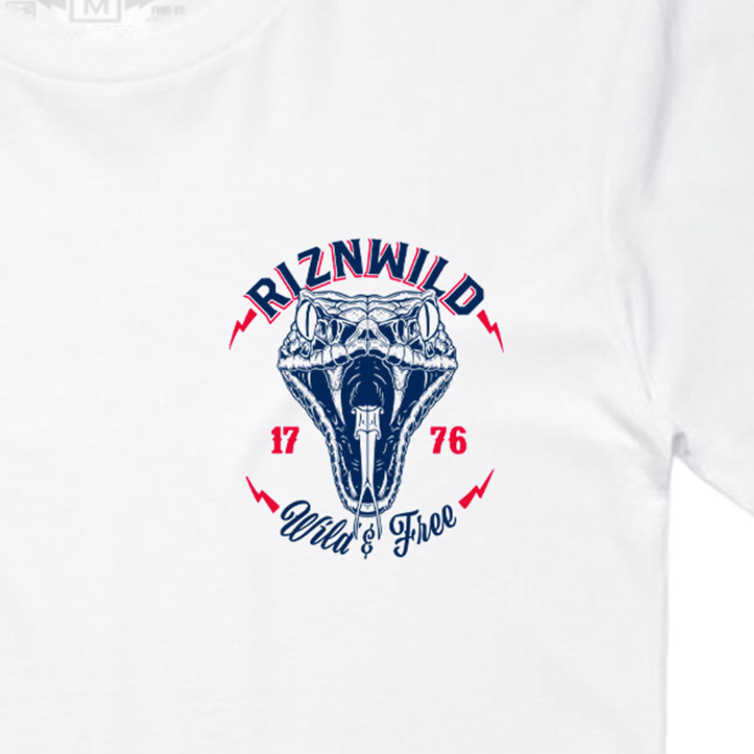 snake graphic t-shirt, don’t tread on me shirt, RIZNWILD patriotic tee, American flag shirt men, 1776 shirt, freedom t-shirt, USA streetwear