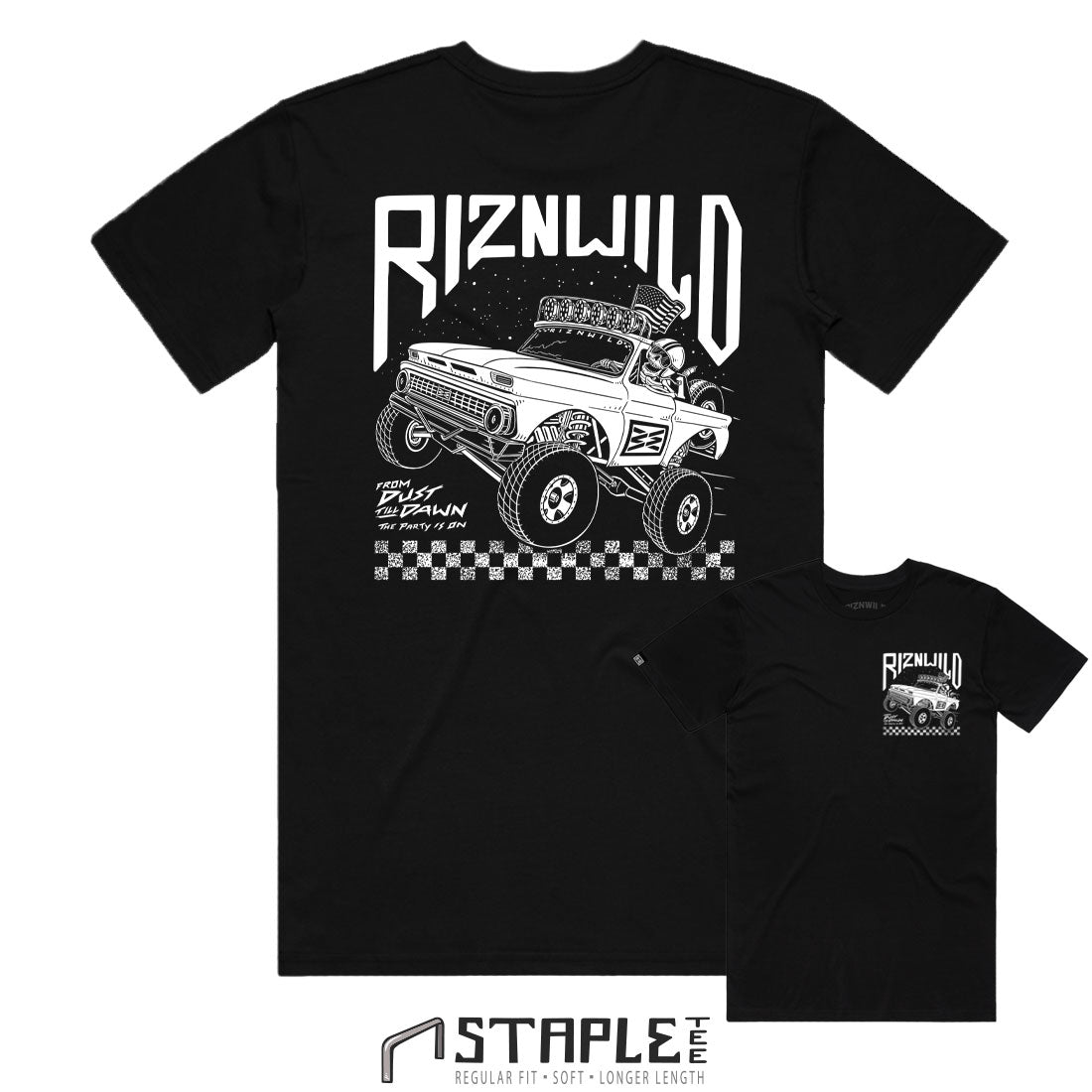 MIDNIGHT MENS STAPLE TEE IN BLACK