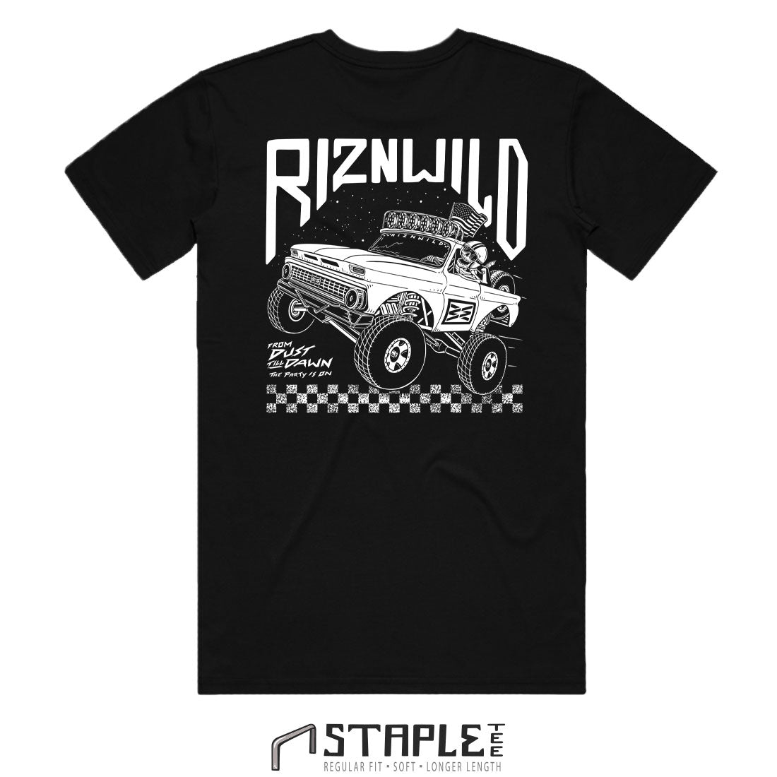 MIDNIGHT MENS STAPLE TEE IN BLACK