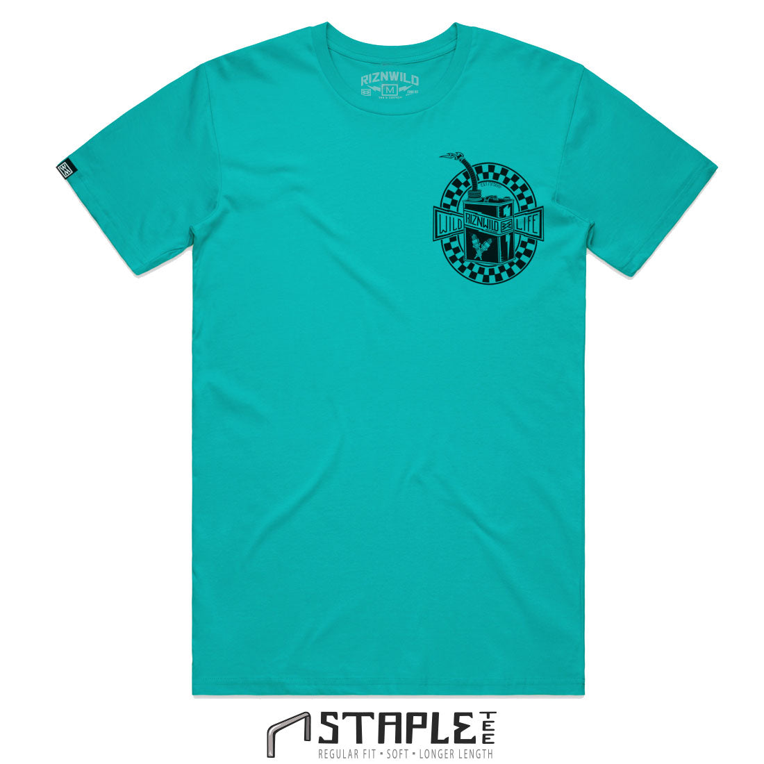 GO JUICE MENS STAPLE TEE IN TEAL