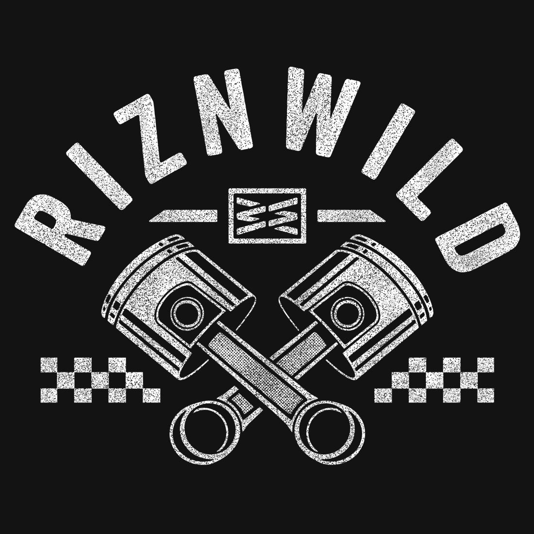 PISTON MENS STAPLE TEE IN BLACK
