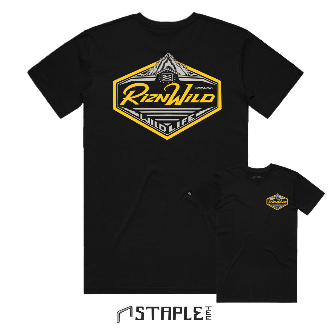 GOOD TIMES MENS STAPLE TEE IN BLACK