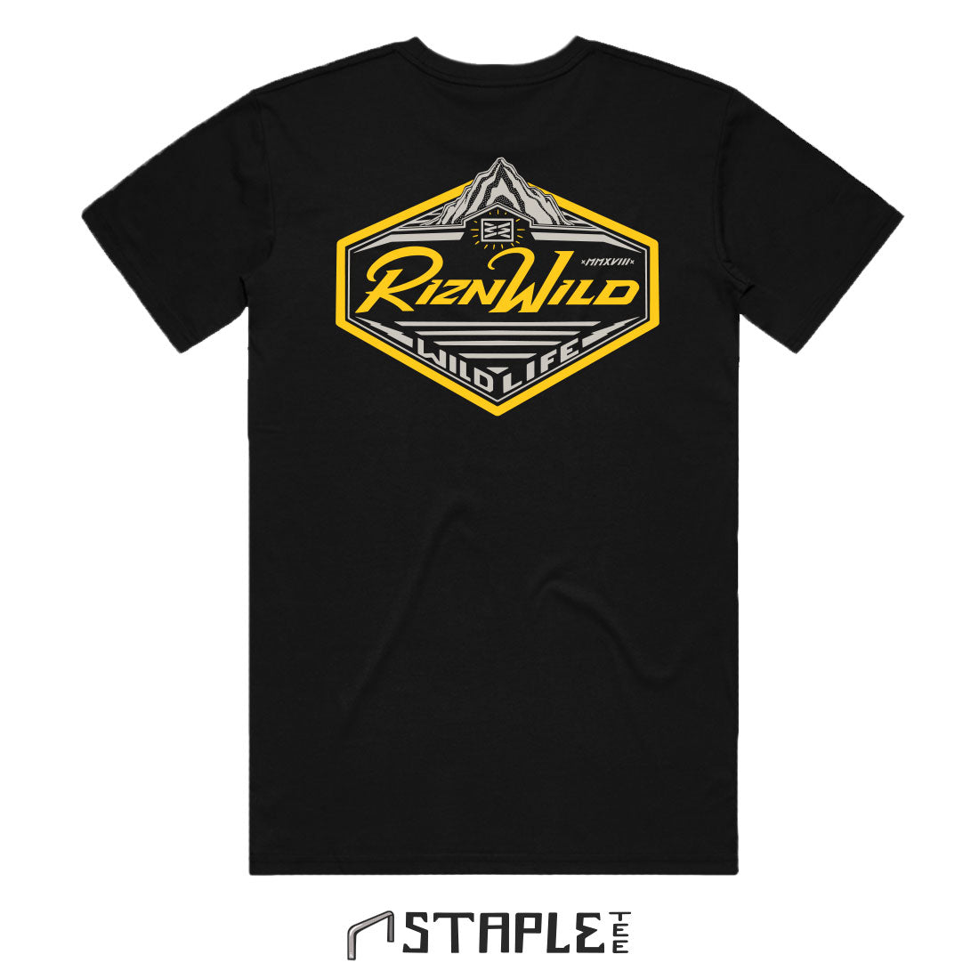 GOOD TIMES MENS STAPLE TEE IN BLACK