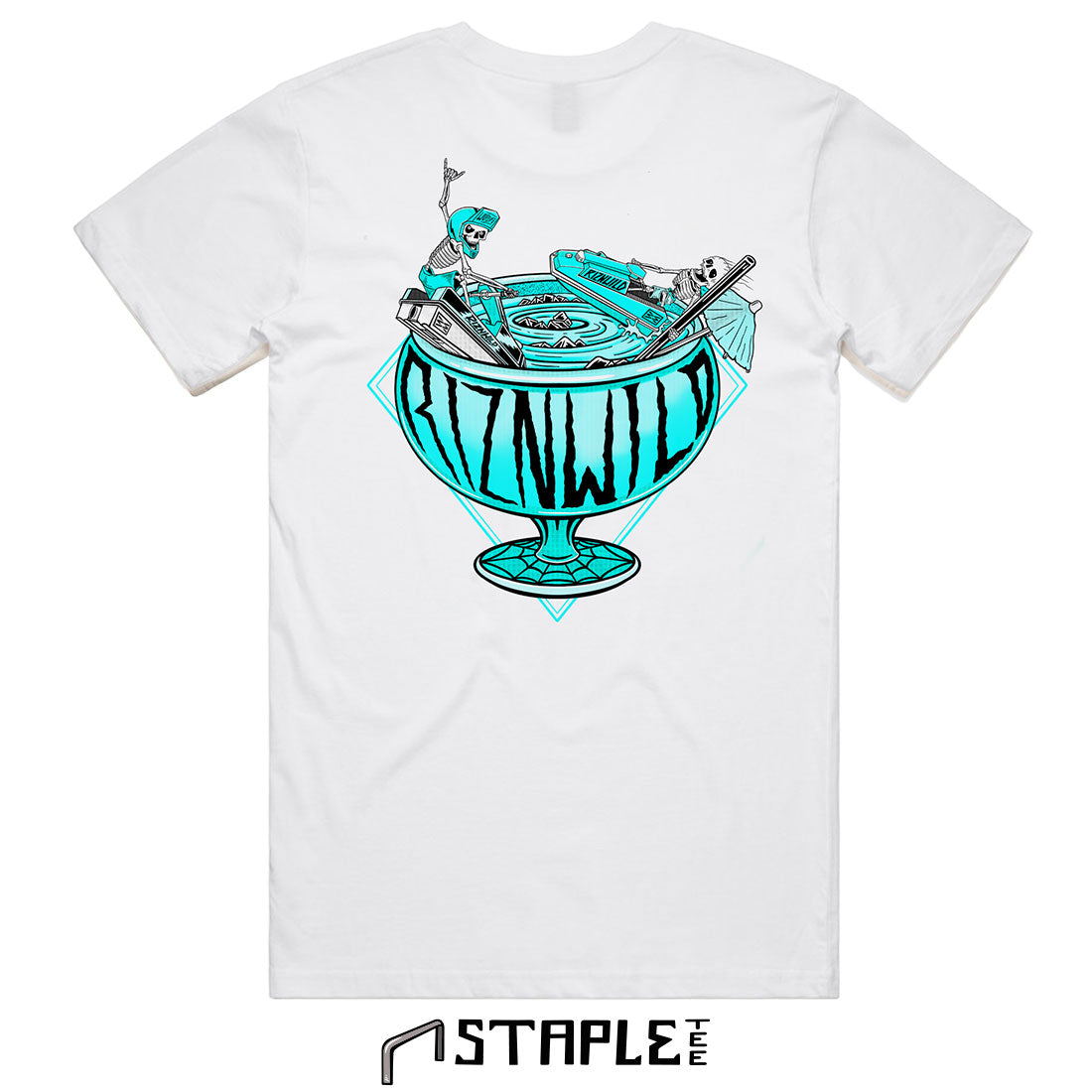 Fish Bowl Mens Staple Tee White