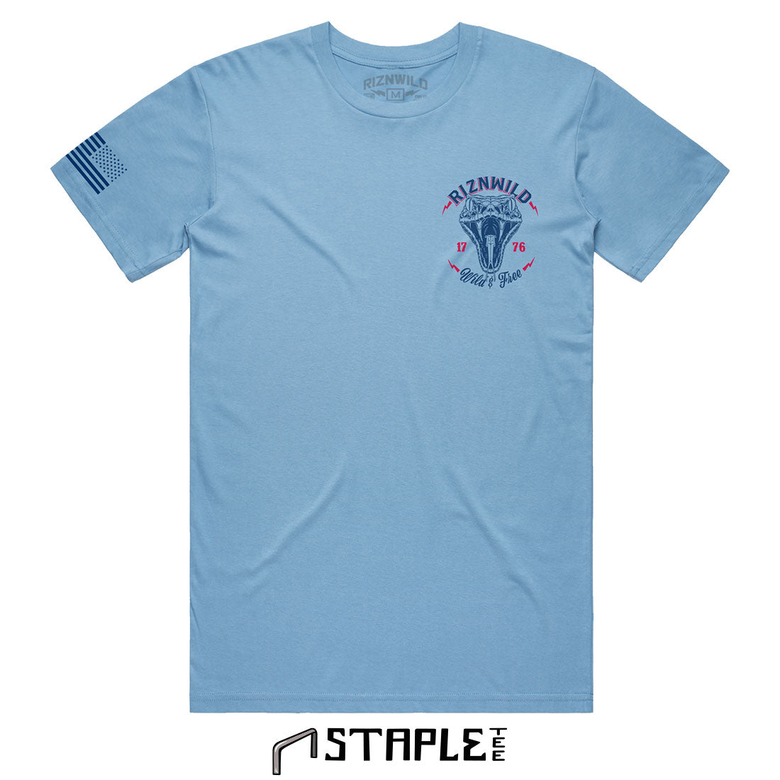 Snakebite Mens Staple Tee in Calorlina Blue