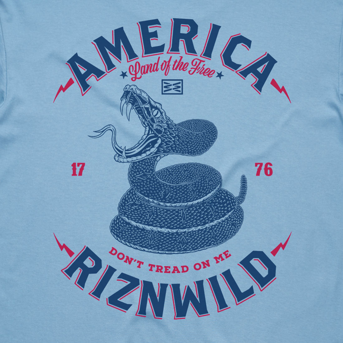 Snakebite Mens Staple Tee in Calorlina Blue